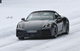 2026 Porsche 718 Boxster EV sheds came in latest spy shots